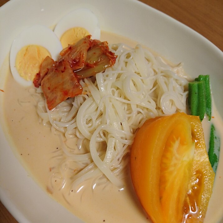 マイルドなスタミナ豆乳そうめん